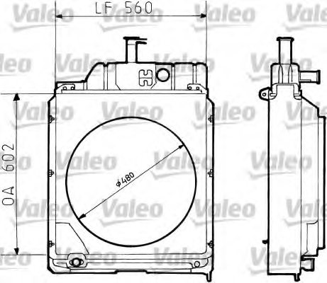 VALEO 730663 Radiator, engine cooling